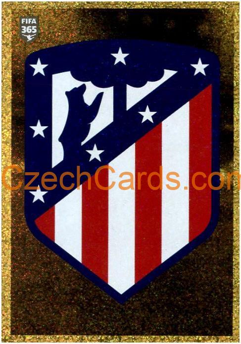 Atlético de Madrid Logo 2021 Panini FIFA 365 Sticker shiny #89