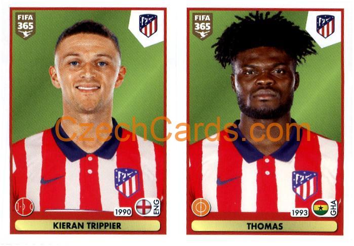 Kieran Trippier - Thomas Partey 2021 Panini FIFA 365 Sticker #95
