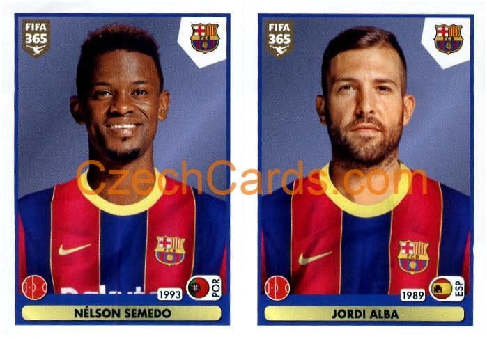 Nélson Semedo - Jordi Alba 2021 Panini FIFA 365 Sticker #109