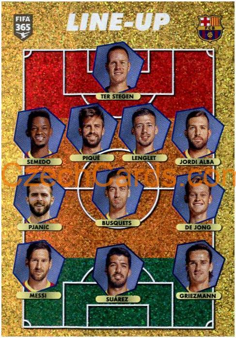 FC Barcelona - line-up 2021 Panini FIFA 365 Sticker shiny #113