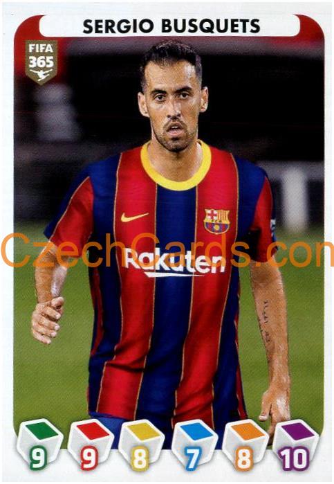 Sergio Busquets 2021 Panini FIFA 365 Sticker #142