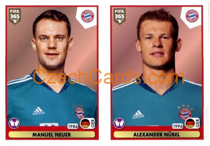 Manuel Neuer - Alexander Nübel 2021 Panini FIFA 365 Sticker #154