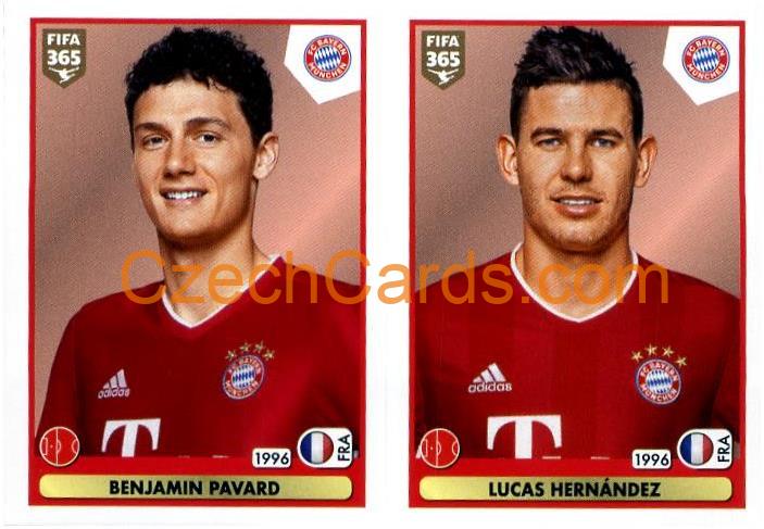 Benjamin Pavard - Lucas Hernández 2021 Panini FIFA 365 Sticker #156