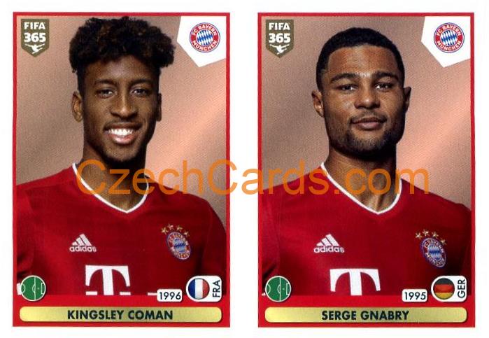 Kingsley Coman - Serge Gnabry 2021 Panini FIFA 365 Sticker #165