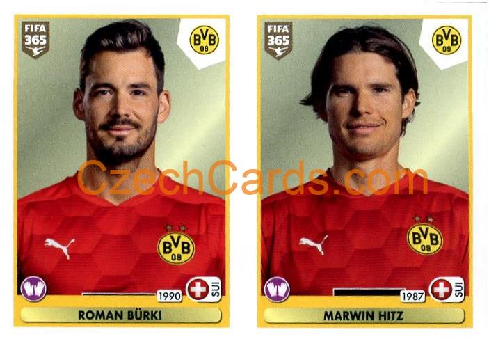 Roman Bürki - Marwin Hitz 2021 Panini FIFA 365 Sticker #169