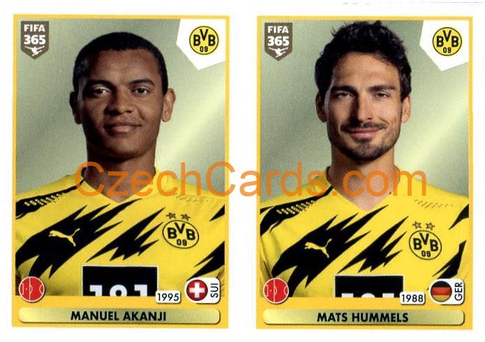 Manuel Akanji - Mats Hummels 2021 Panini FIFA 365 Sticker #171