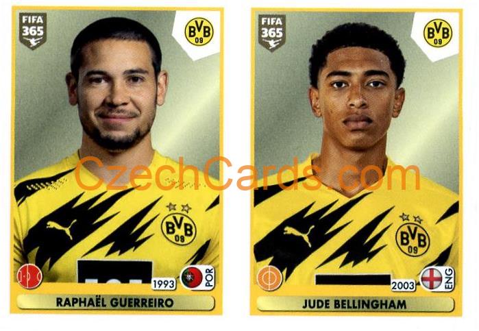 Raphaël Guerreiro - Jude Bellingham 2021 Panini FIFA 365 Sticker RC #173