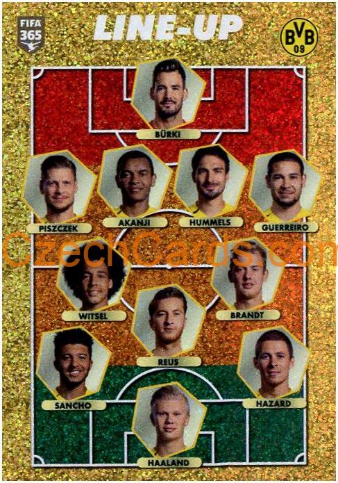 Borussia Dortmund - line-up 2021 Panini FIFA 365 Sticker shiny #176