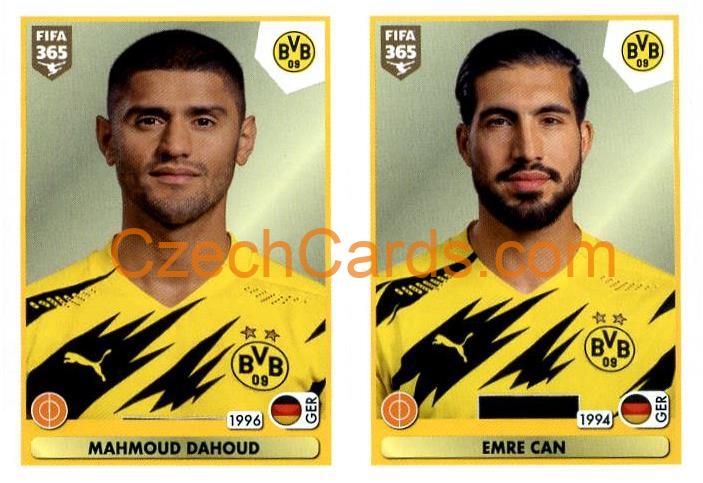 Mahmoud Dahoud - Emre Can 2021 Panini FIFA 365 Sticker shiny #178
