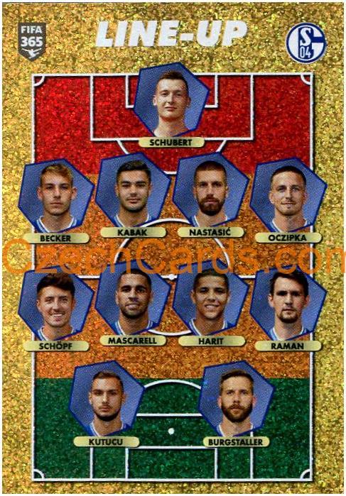 FC Schalke 04 - line-up 2021 Panini FIFA 365 Sticker shiny #191