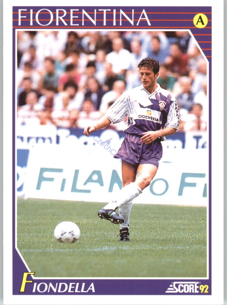 Massimiliano Fiondella 1992 Score Italian League #77