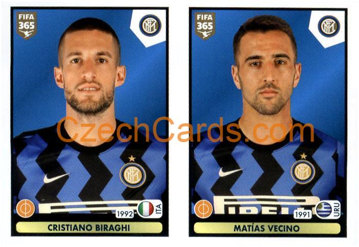 Cristiano Biraghi - Matías Vecino 2021 Panini FIFA 365 Sticker #221