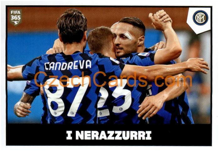 FC Internazionale Milano - I Nerazzurri 2021 Panini FIFA 365 Sticker #222