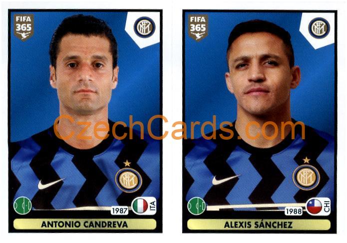 Antonio Candreva - Alexis Sánchez 2021 Panini FIFA 365 Sticker #228
