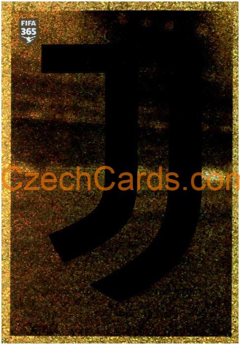 Juventus Logo 2021 Panini FIFA 365 Sticker shiny #230