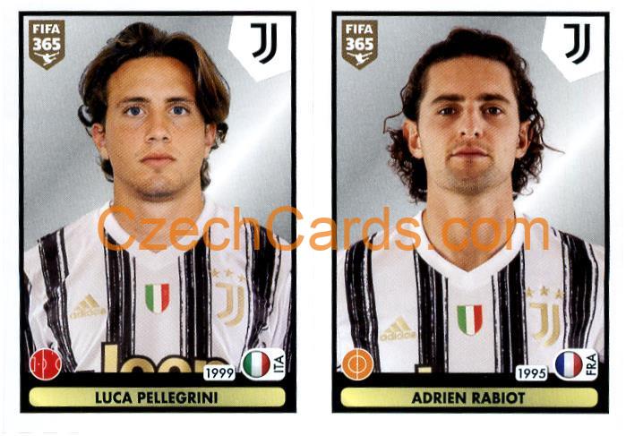 Luca Pellegrini - Adrien Rabiot 2021 Panini FIFA 365 Sticker #236