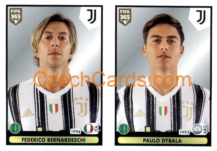 Federico Bernardeschi - Paulo Dybala 2021 Panini FIFA 365 Sticker #243