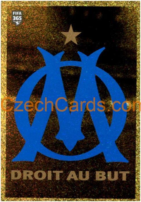 Olympique de Marseille Logo 2021 Panini FIFA 365 Sticker shiny #278