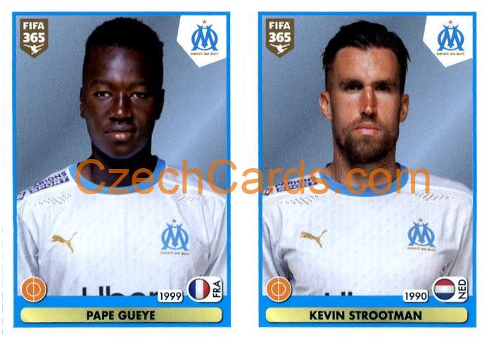 Pape Gueye - Kevin Strootman 2021 Panini FIFA 365 Sticker #284