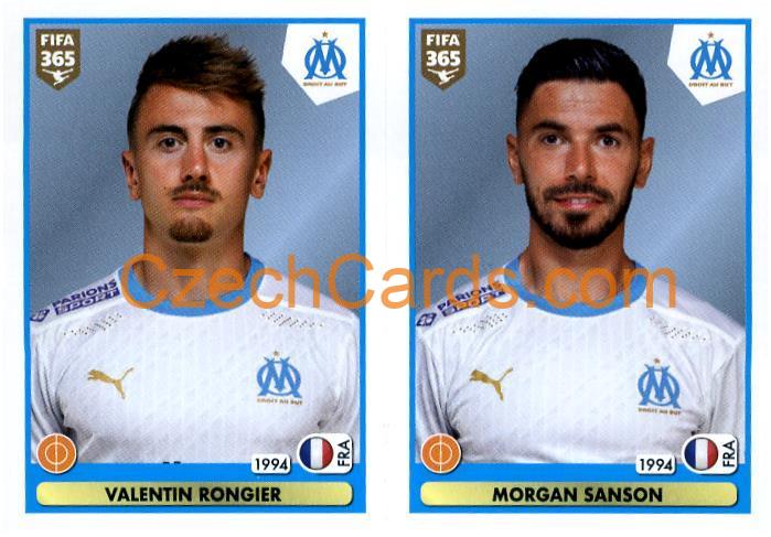 Valentin Rongier - Morgan Sanson 2021 Panini FIFA 365 Sticker #288