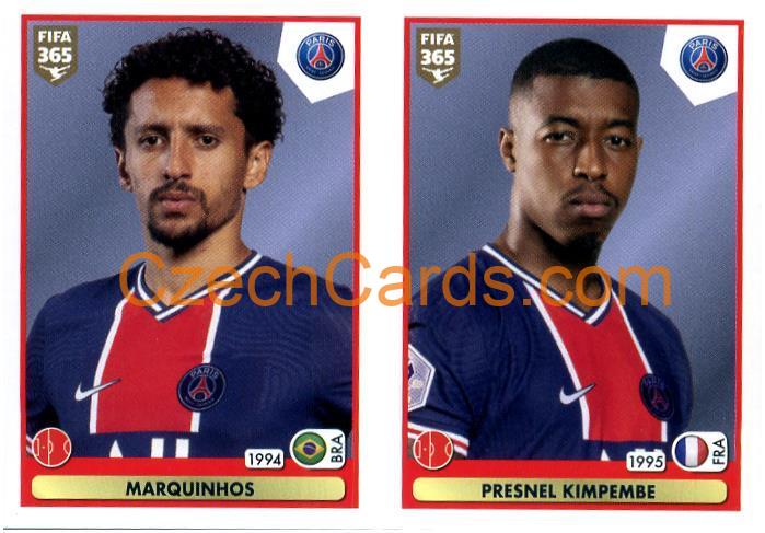 Marquinhos - Presnel Kimpembe 2021 Panini FIFA 365 Sticker #296