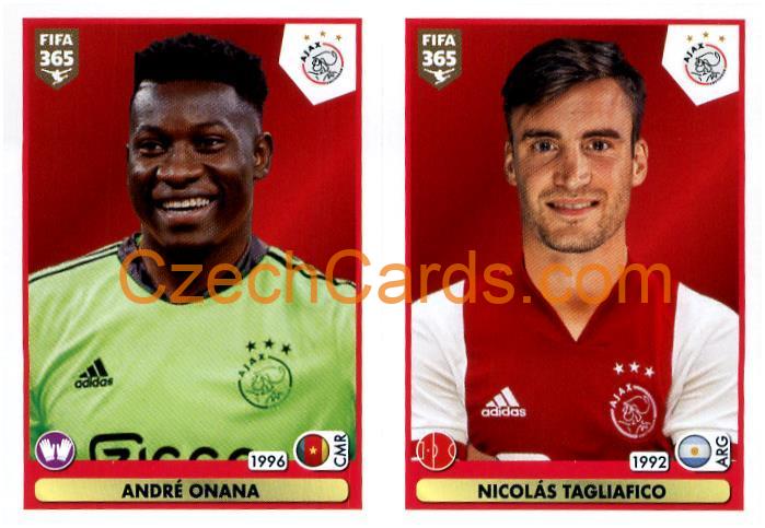 André Onana - Nicolás Tagliafico 2021 Panini FIFA 365 Sticker #310