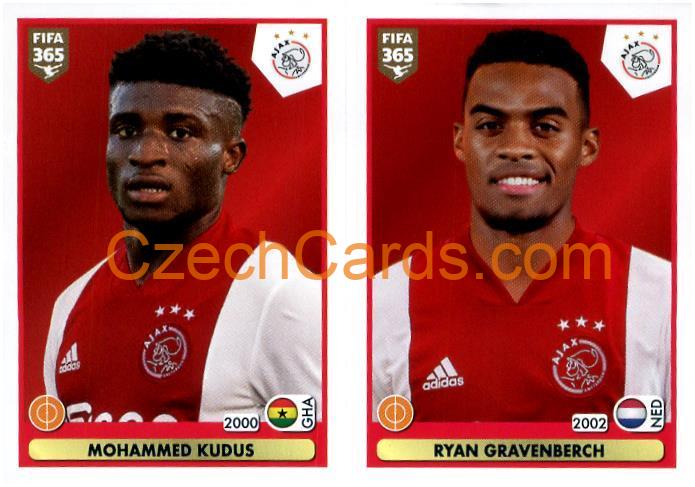 Mohammed Kudus - Ryan Gravenberch 2021 Panini FIFA 365 Sticker #314