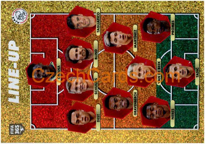 AFC Ajax - line-up 2021 Panini FIFA 365 Sticker shiny #317
