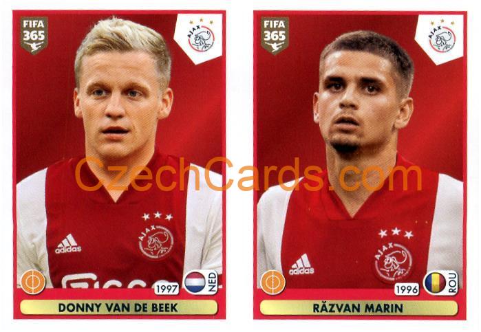 Donny van de Beek - Răzvan Marin 2021 Panini FIFA 365 Sticker #319