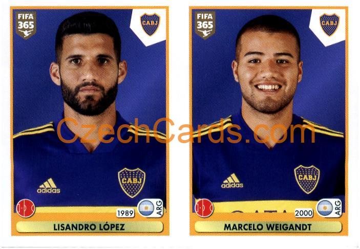 Lisandro López - Marcelo Weigandt 2021 Panini FIFA 365 Sticker #344