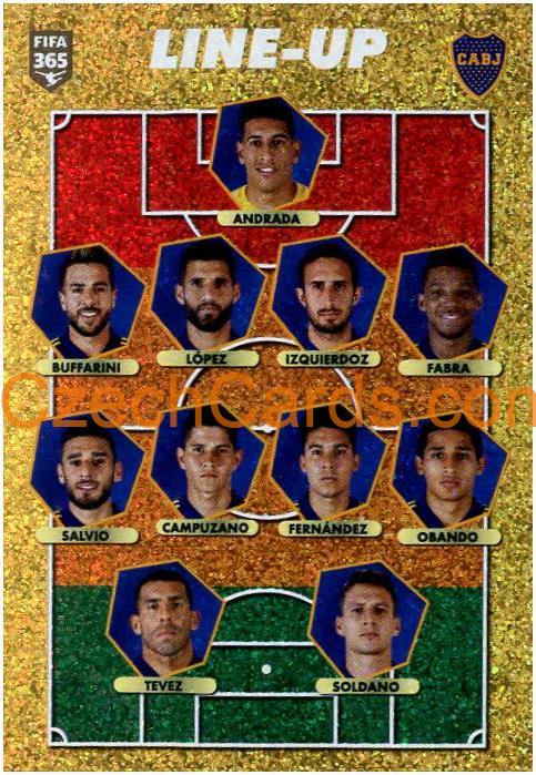 Boca Juniors - line-up 2021 Panini FIFA 365 Sticker shiny #350