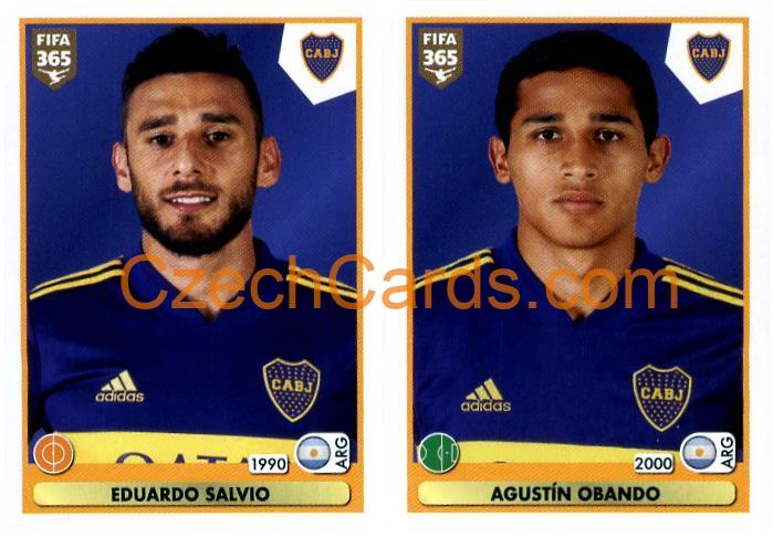 Eduardo Salvio - Agustín Obando 2021 Panini FIFA 365 Sticker #353