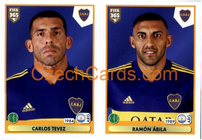 Carlos Tevez - Ramón Ábila 2021 Panini FIFA 365 Sticker #355