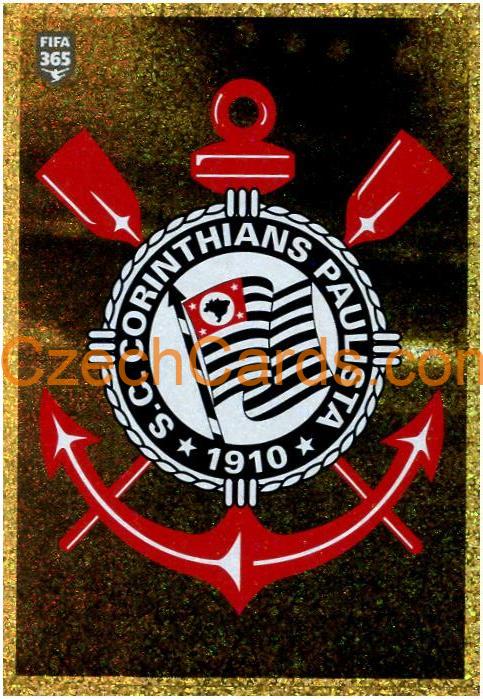 SC Corinthians Logo 2021 Panini FIFA 365 Sticker shiny #356