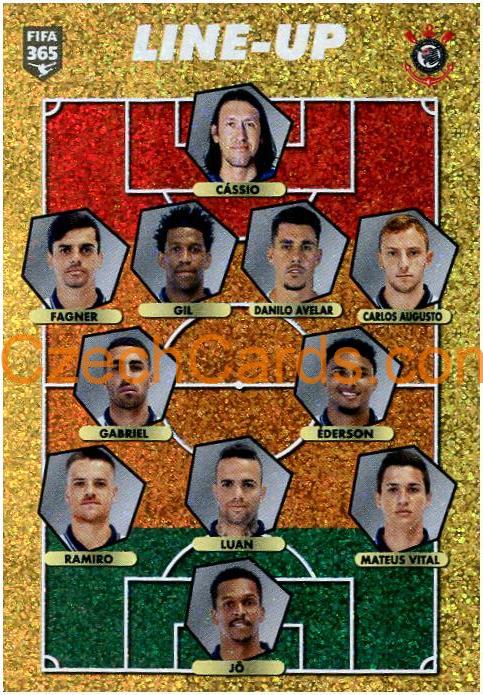 SC Corinthians - line-up 2021 Panini FIFA 365 Sticker shiny #365