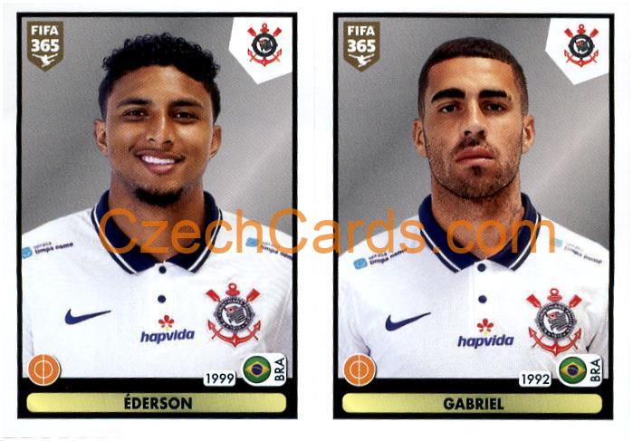 Éderson - Gabriel 2021 Panini FIFA 365 Sticker #366