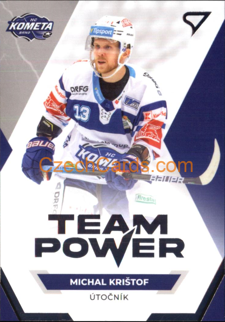 Michal Krištof 2021/22 SportZoo Tipsport EHL Team Power #TP21