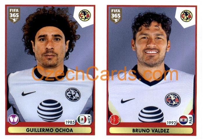 Guillermo Ochoa - Bruno Valdez 2021 Panini FIFA 365 Sticker #373