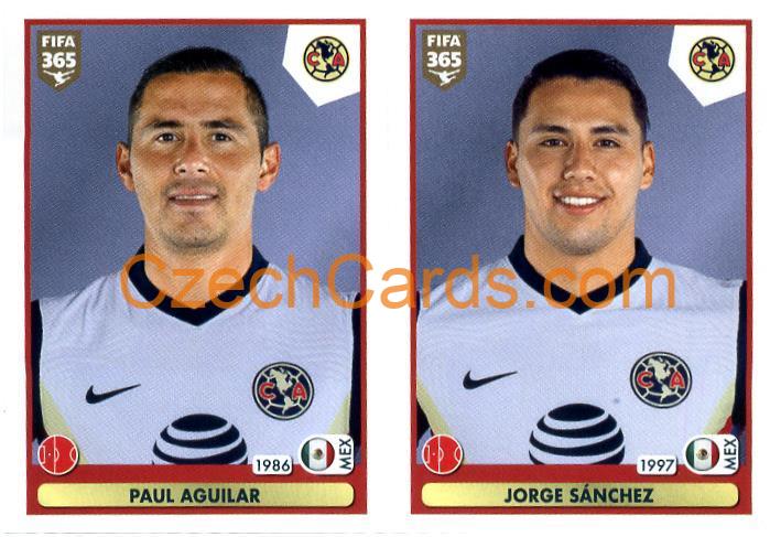 Paul Aguilar - Jorge Sánchez 2021 Panini FIFA 365 Sticker #375