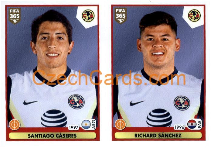 Santiago Cáseres - Richard Sánchez 2021 Panini FIFA 365 Sticker #377
