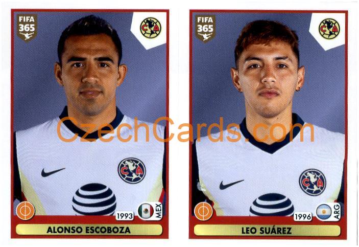 Alonso Escoboza - Leo Suárez 2021 Panini FIFA 365 Sticker #381