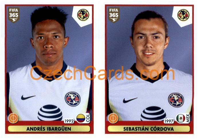 Andrés Ibargüen - Sebastián Córdova 2021 Panini FIFA 365 Sticker #382