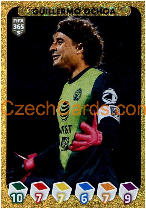 Guillermo Ochoa 2021 Panini FIFA 365 Sticker golden frame #398