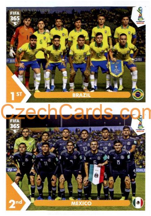 Brazil - Mexico Panini FIFA 365 Sticker #429