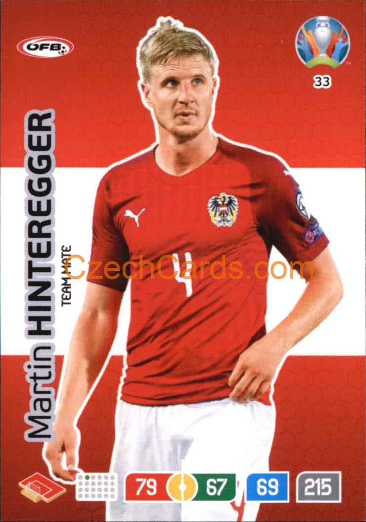 Martin Hinteregger Panini Adrenalyn EURO 2020 #33