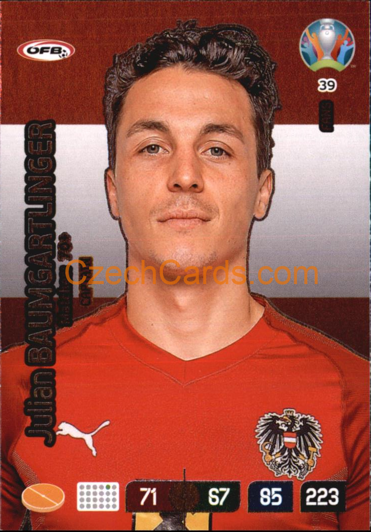 Julian Baumgartlinger Panini Adrenalyn EURO 2020 Captain #39