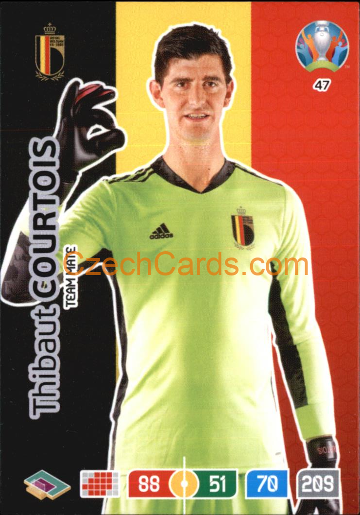 Thibaut Courtois Panini Adrenalyn EURO 2020 #47