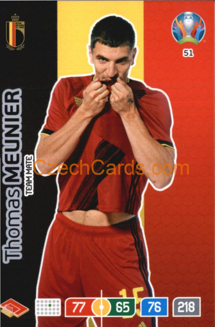 Thomas Meunier Panini Adrenalyn EURO 2020 #51