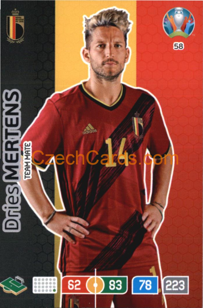 Dries Mertens Panini Adrenalyn EURO 2020 #58