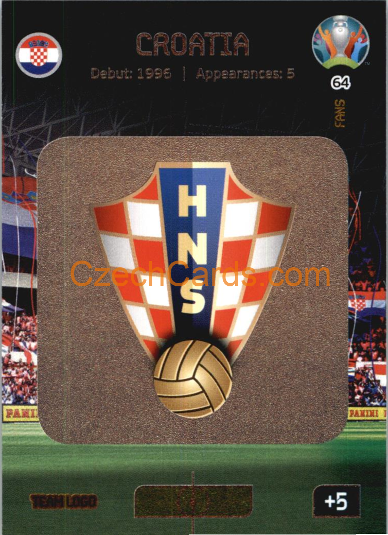 Team Logo Croatia Panini Adrenalyn EURO 2020 #64